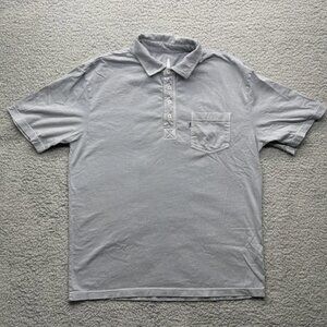 Johnnie O Mens Golf Polo Shirt Size Medium Gray Short Sleeve